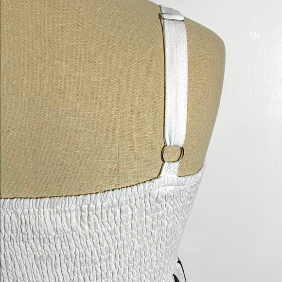 Melloday Embroidered Stripe Midi Dress Sz M Great Condition - Picture 8 of 10